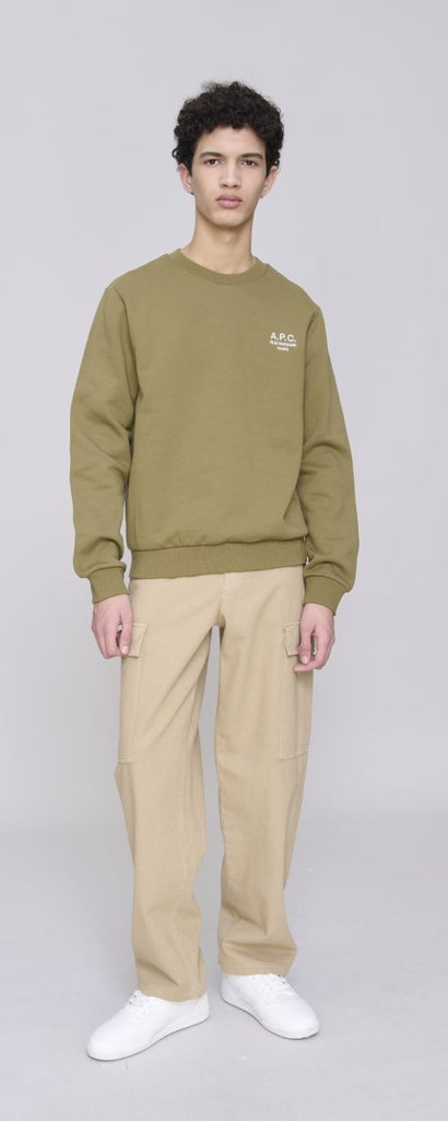 Sweat Standard Rue Madame / Kaki/White - STER/EO MUCSweaterA.P.C.MGreen