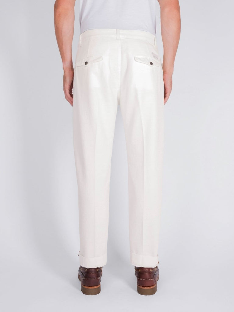 Tim Heavy Cotton Altro Chino / Ecru Old - STER/EO MUCTrousersNine in the Morning31White
