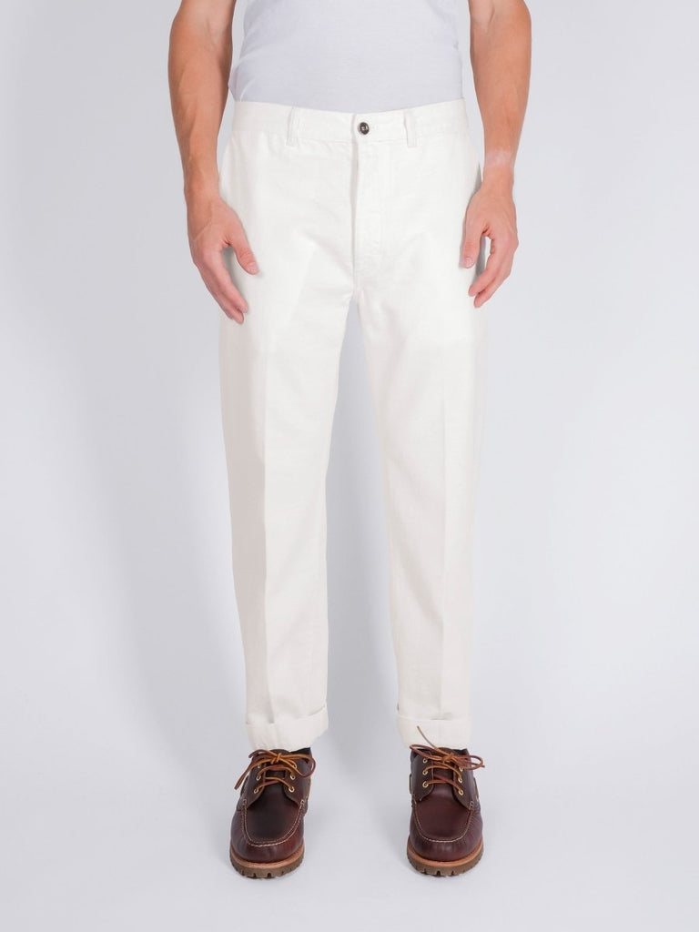Tim Heavy Cotton Altro Chino / Ecru Old - STER/EO MUCTrousersNine in the Morning31White