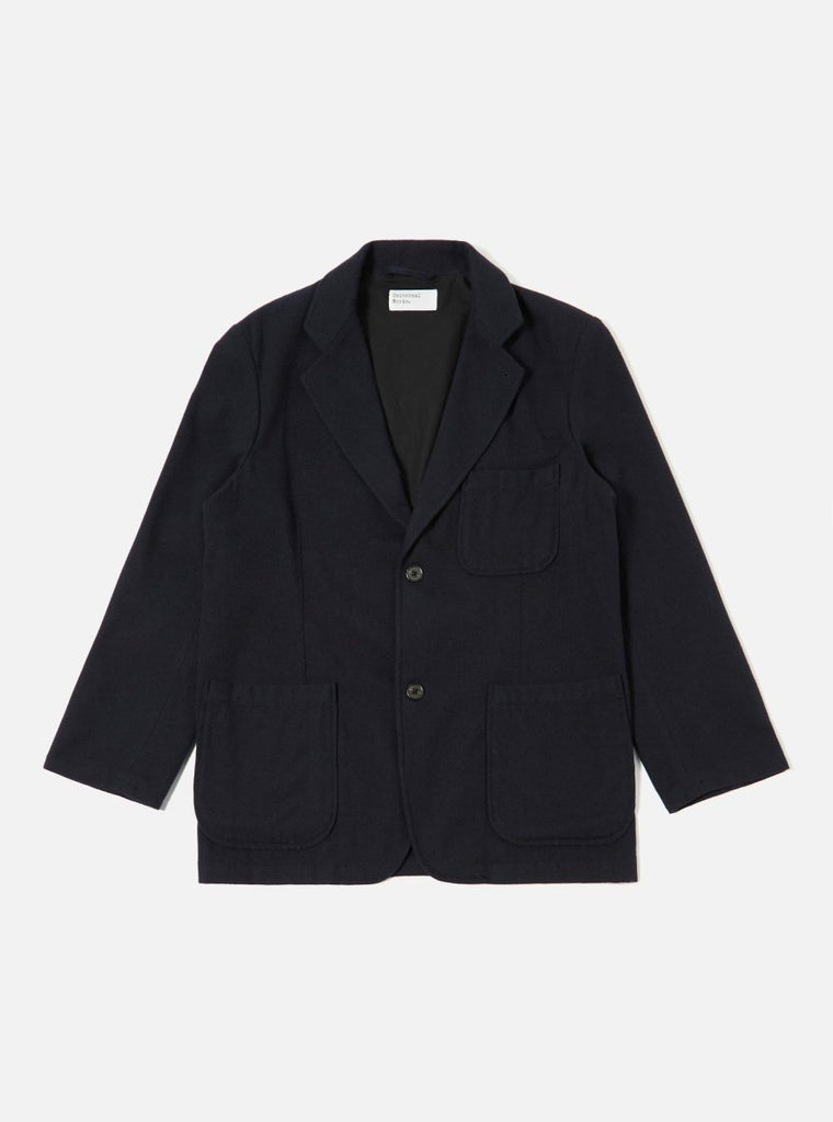 Two Button Soft Wool Jacket / Dark Navy - STER/EO MUCBlazerUniversal WorksSBlue