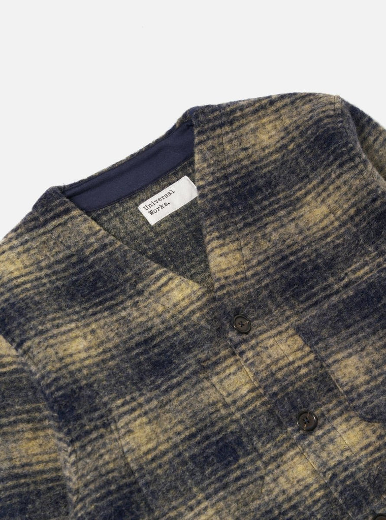 Uist Fleece Cardigan / Navy Yellow - STER/EO MUCCardigansUniversal WorksMBlue