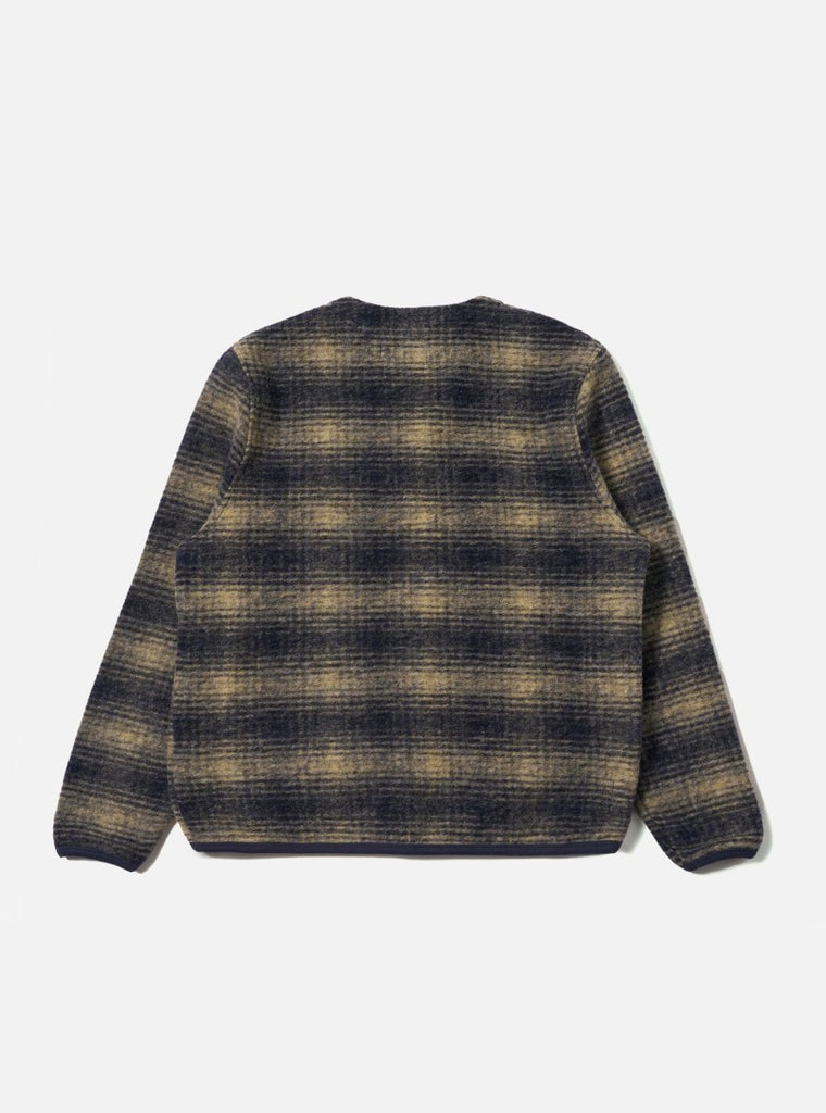 Uist Fleece Cardigan / Navy Yellow - STER/EO MUCCardigansUniversal WorksMBlue