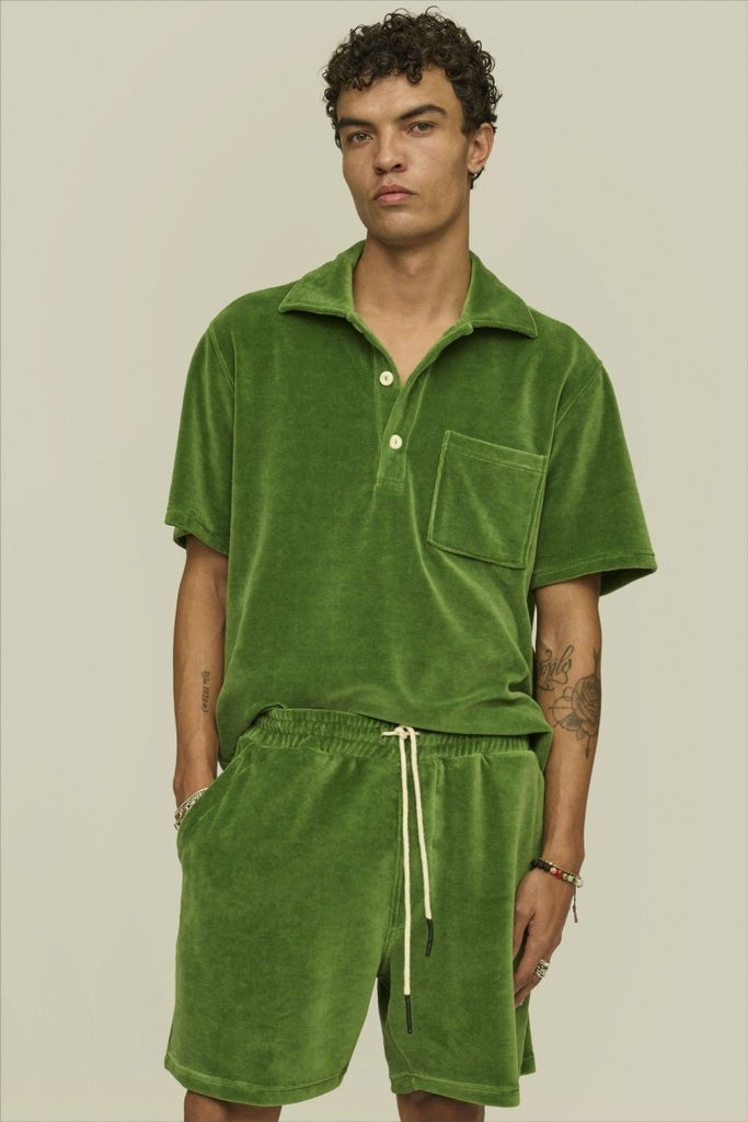 Velour Shorts / Penny Green - STER/EO MUCShortsOASMGreen