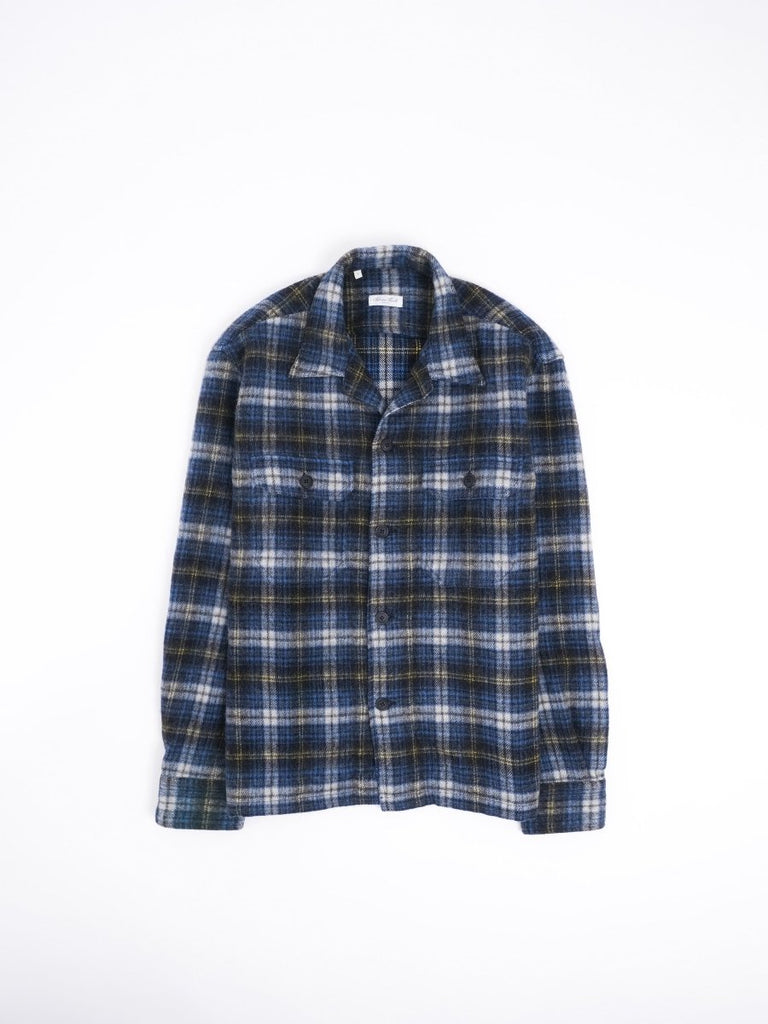 Vietnam Wool Check Overshirt / Blue Check - STER/EO MUCOvershirtSalvatore PiccoloMBlue