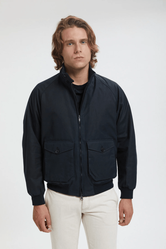 Waxed G9 Pocket / Dark Navy - STER/EO MUCJacketBaracuta40Blue