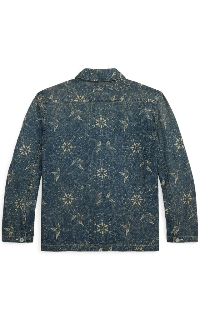 Wilson Overshirt / Indigo/White - STER/EO MUCOvershirtRRLMBlue