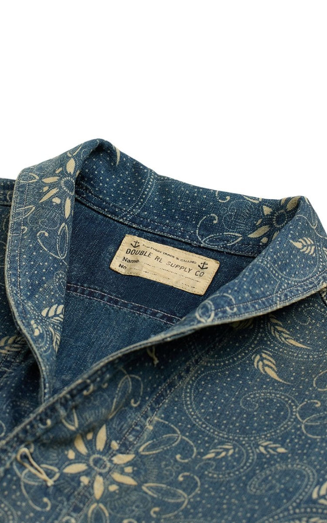 Wilson Overshirt / Indigo/White - STER/EO MUCOvershirtRRLMBlue