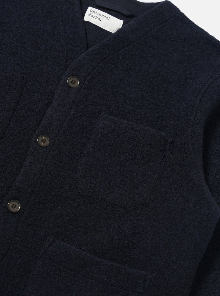 Wool Fleece Cardigan / Navy - STER/EO MUCCardigansUniversal WorksMBlue