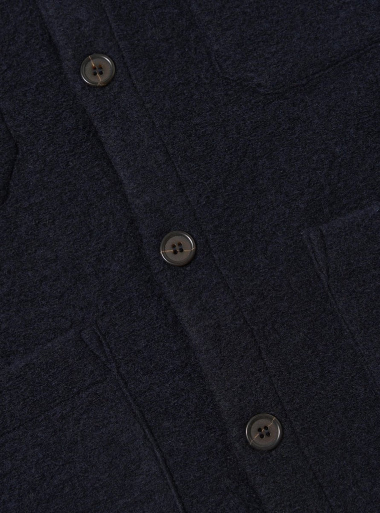Wool Fleece Cardigan / Navy - STER/EO MUCCardigansUniversal WorksMBlue