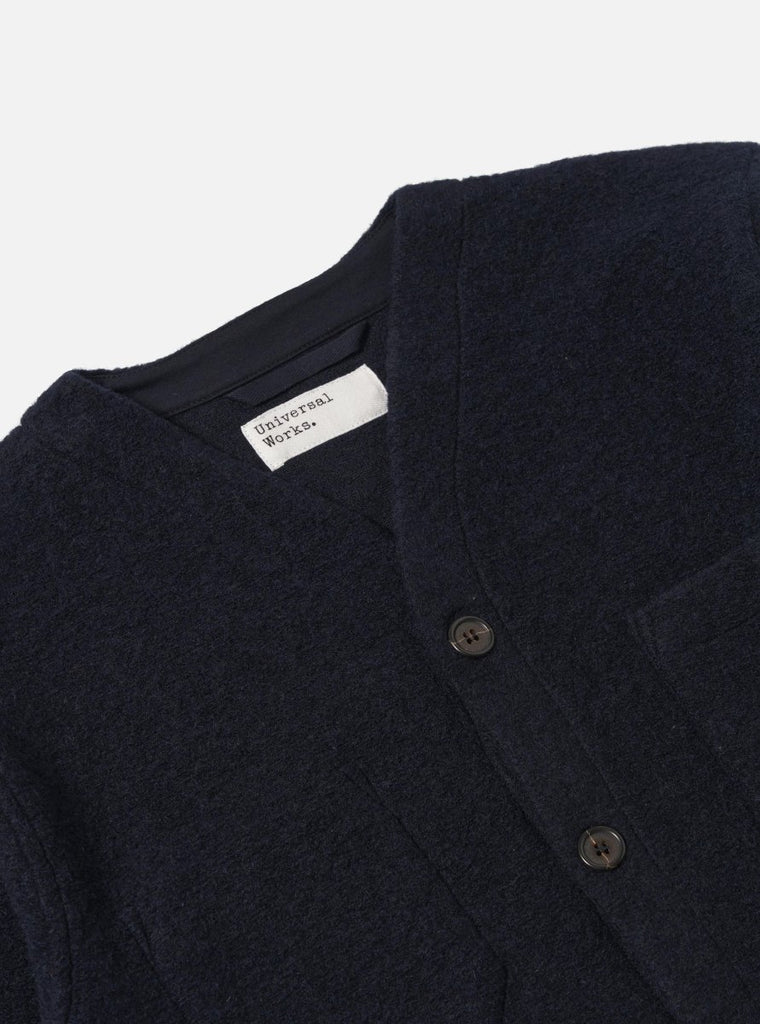 Wool Fleece Cardigan / Navy - STER/EO MUCCardigansUniversal WorksMBlue