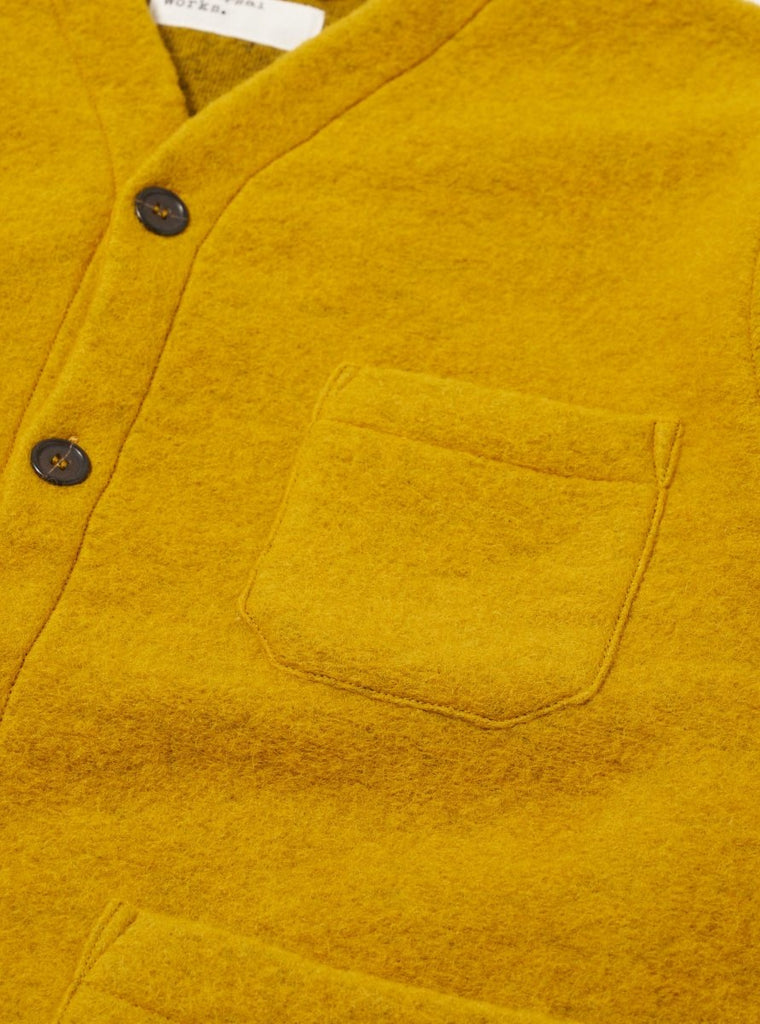 Wool Fleece Cardigan / Yellow - STER/EO MUCUniversal WorksMYellow