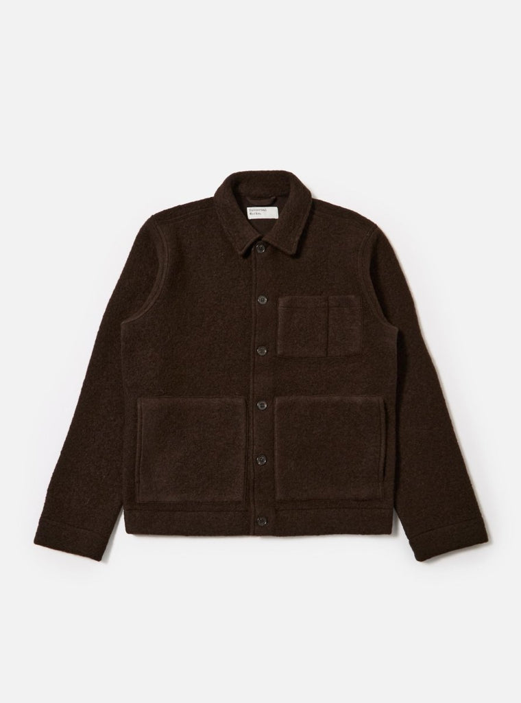 Wool Fleece Uniform Jacket / Brown - STER/EO MUCJacketUniversal WorksMBrown
