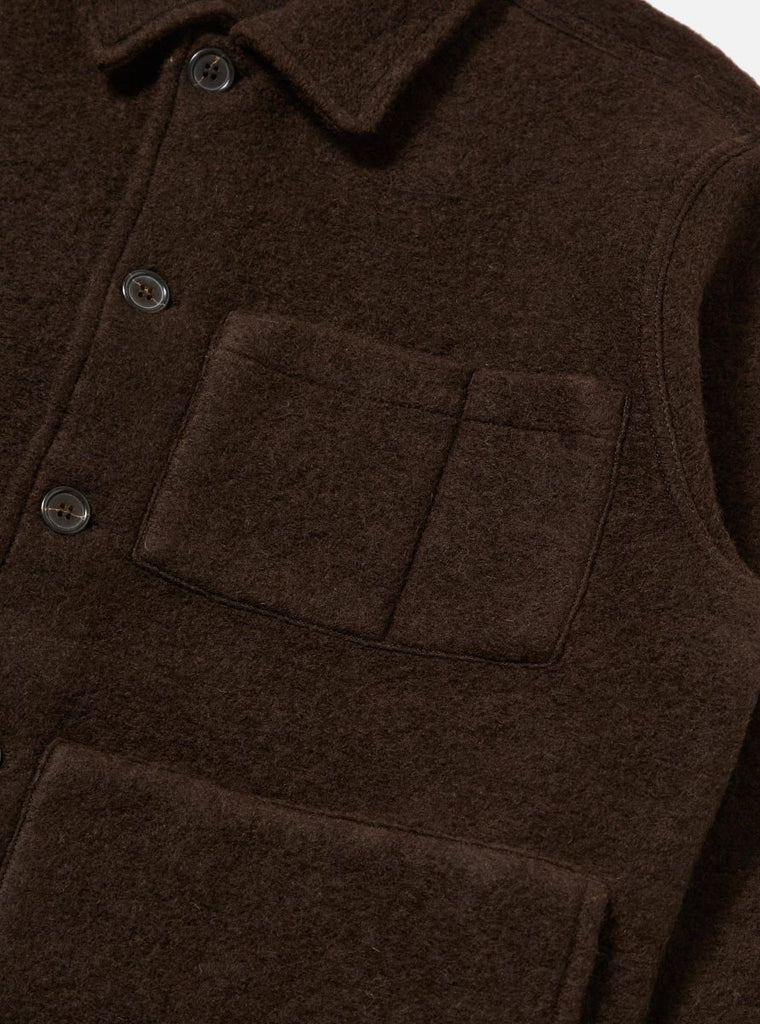 Wool Fleece Uniform Jacket / Brown - STER/EO MUCJacketUniversal WorksMBrown