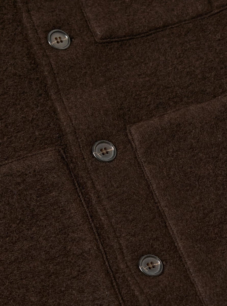 Wool Fleece Uniform Jacket / Brown - STER/EO MUCJacketUniversal WorksMBrown