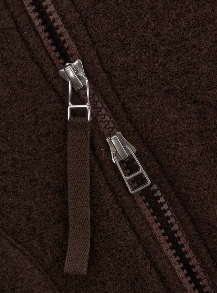 Zip Waistcoat / Brown - STER/EO MUCVestUniversal WorksMBrown
