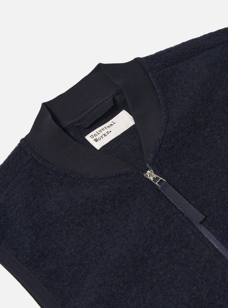Zip Waistcoat / Navy - STER/EO MUCVestUniversal WorksMBlue