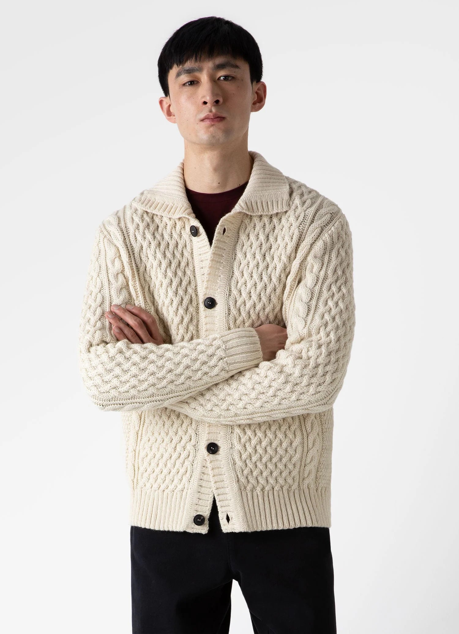 Sunspel deals cable knit