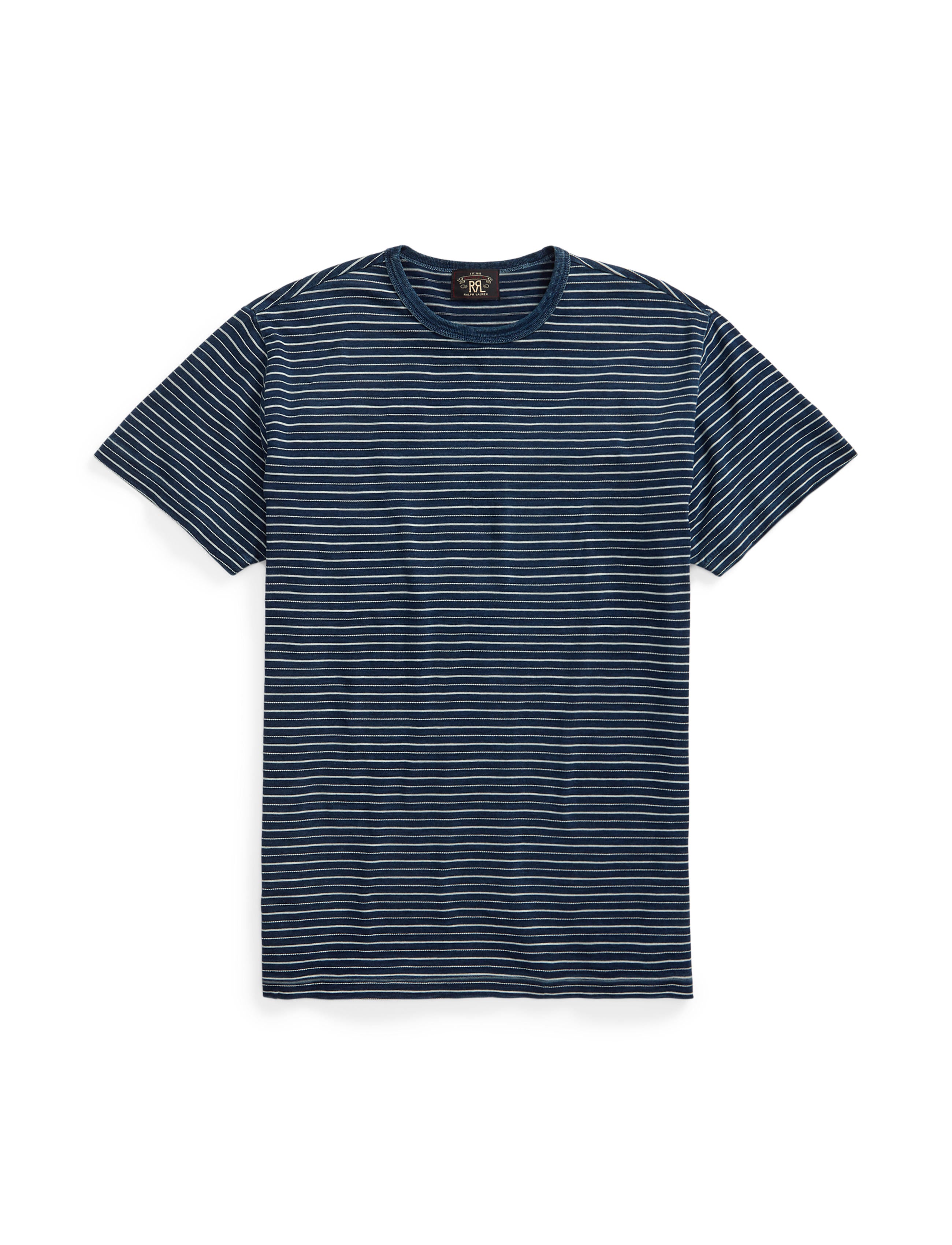 Indigo Striped Jersey T-Shirt / Indigo Stripe