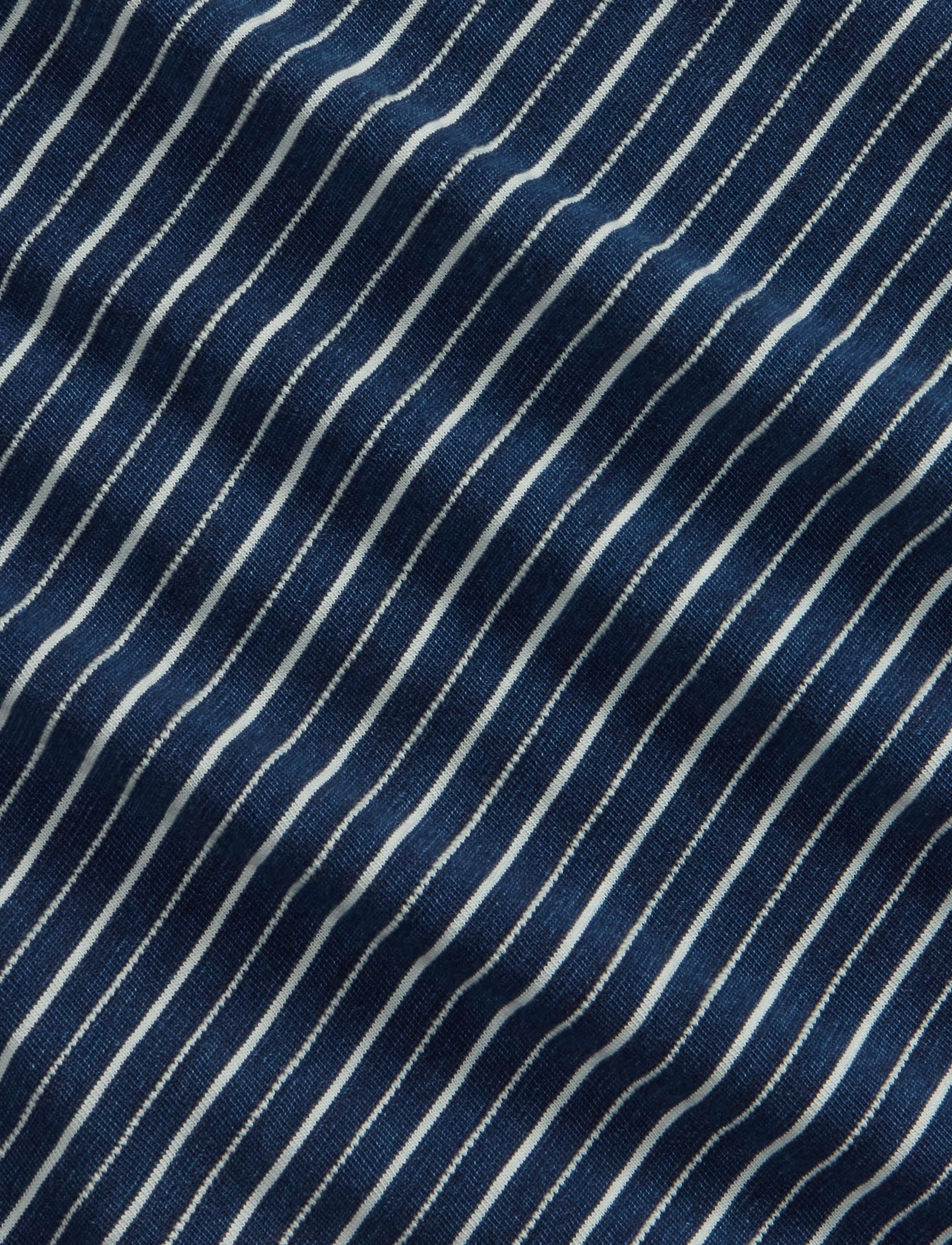 Indigo Striped Jersey T-Shirt / Indigo Stripe
