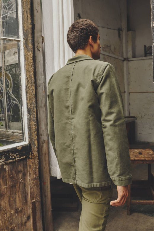 Moleskin Work Jacket / Kaki - STER/EO MUCOvershirtLe Mont Saint Michel46Green