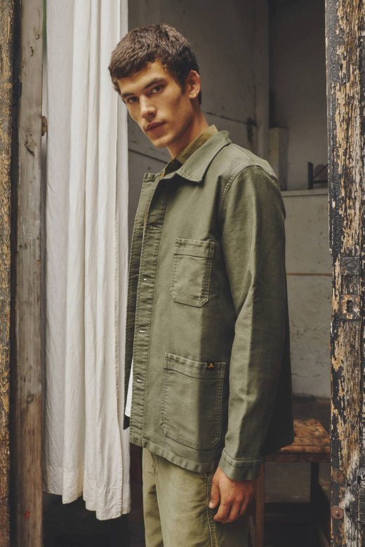 Moleskin Work Jacket / Kaki - STER/EO MUCOvershirtLe Mont Saint Michel46Green