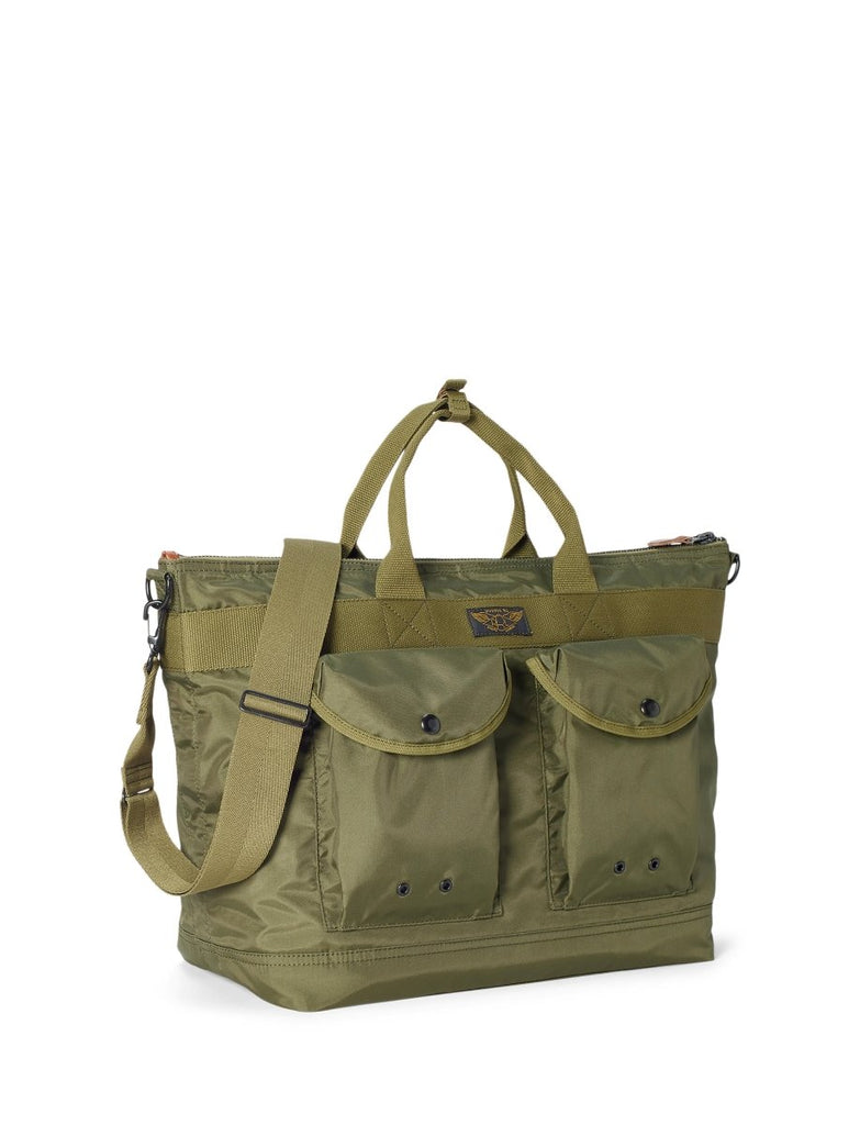 Nylon Canvas Utility Messenger Bag / Olive Drab - STER/EO MUCTote BagRRLOne SizeGreen