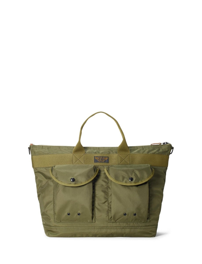 Nylon Canvas Utility Messenger Bag / Olive Drab - STER/EO MUCTote BagRRLOne SizeGreen