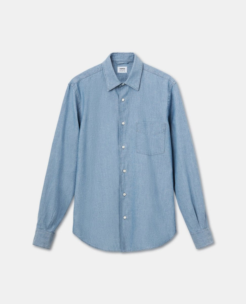 Sedici Shirt / Light Chambray - STER/EO MUCPlain ShirtsAspesi40Blue