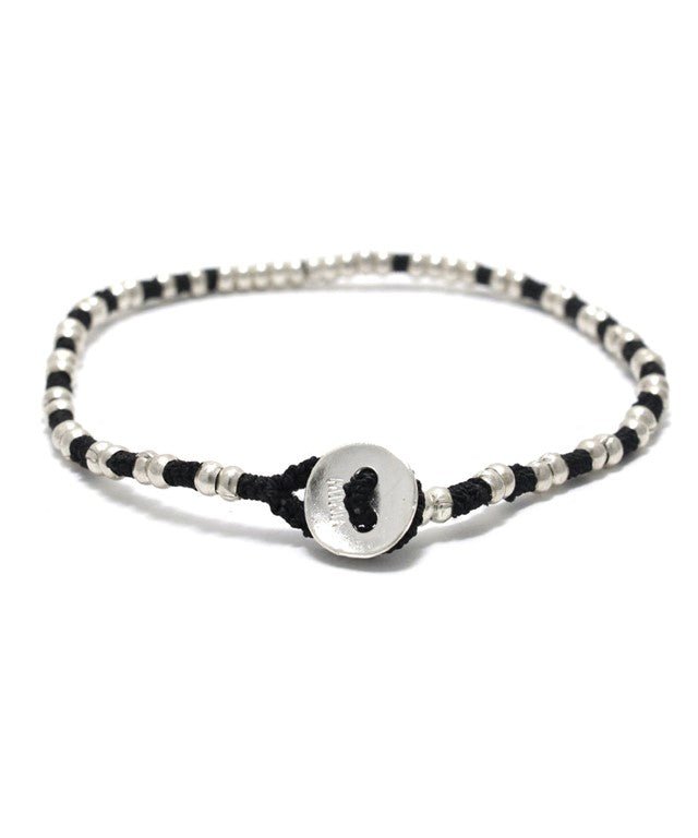 Silver Beads Bracelet / Jet - STER/EO MUCBraceletMikiaMBlack