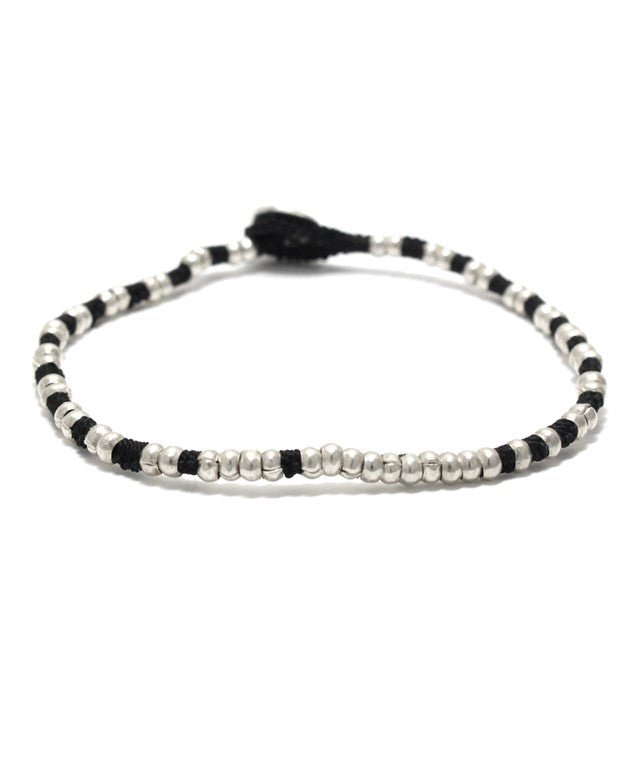 Silver Beads Bracelet / Jet - STER/EO MUCBraceletMikiaMBlack