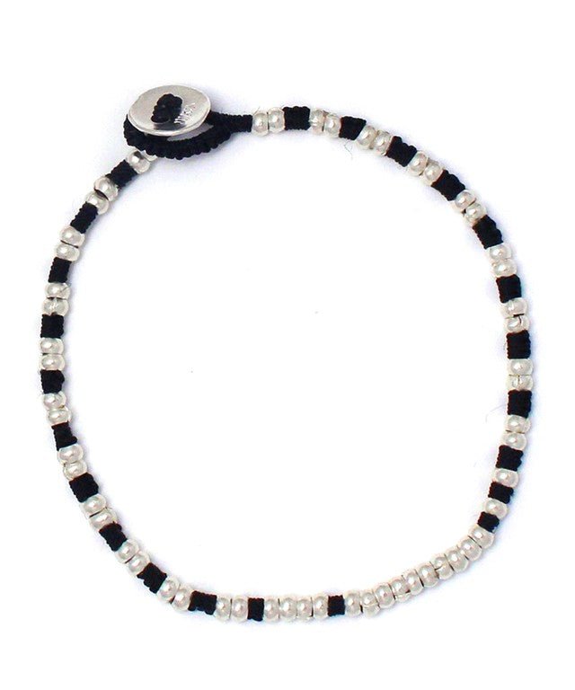Silver Beads Bracelet / Jet - STER/EO MUCBraceletMikiaMBlack