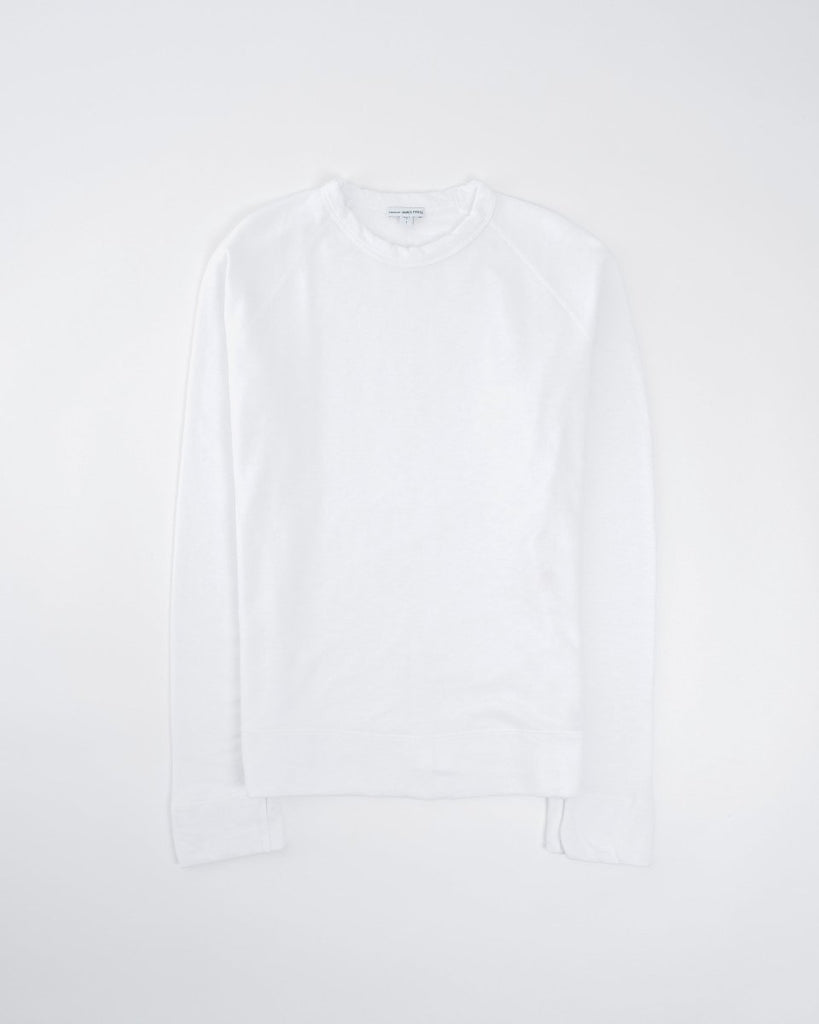 Vintage Cotton Raglan Pullover / White - STER/EO MUCLongsleeveJames Perse1White